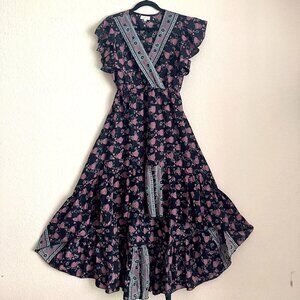 Deepti S.C. by CATTIVA Printed Hi-Low Maxi Dress (M/L) NWT